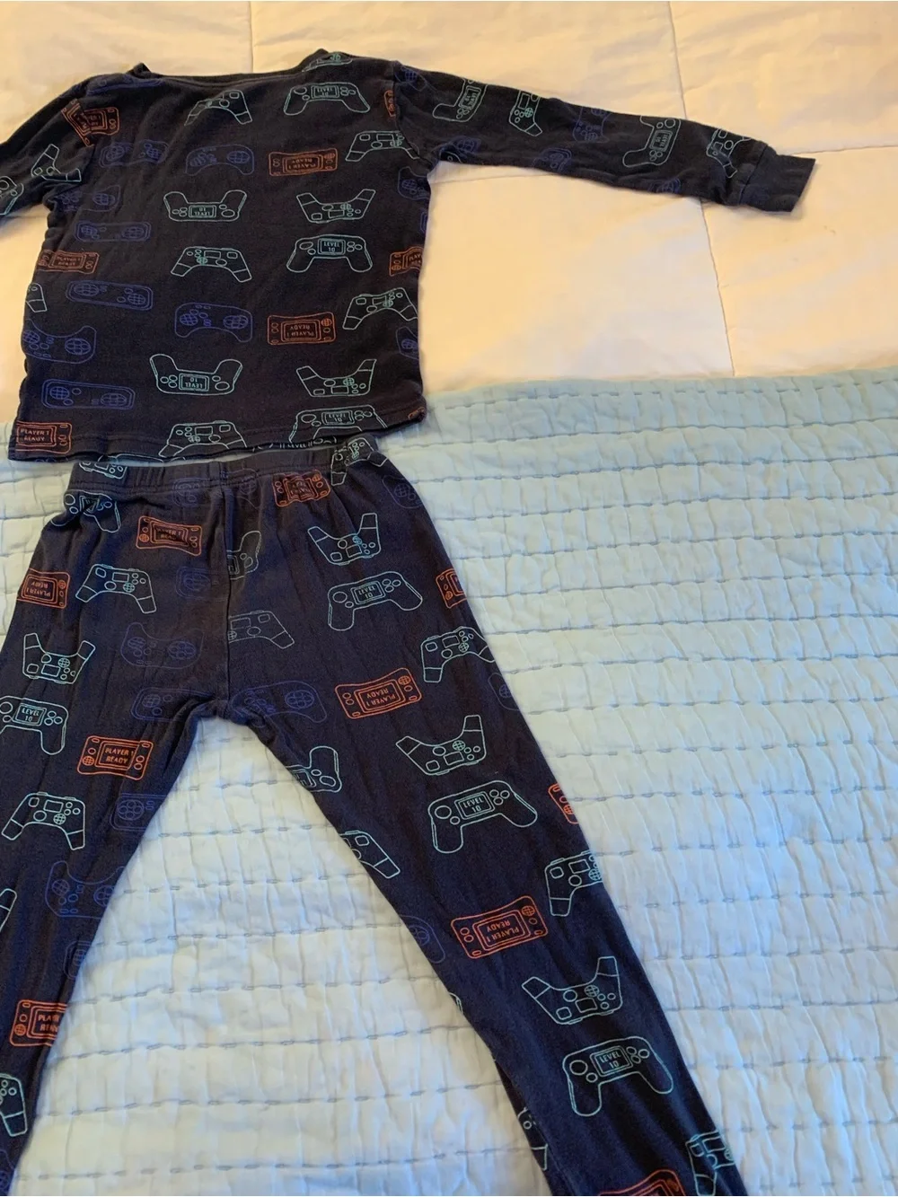 Carter's Navy Kids Pajama Set with Gaming Controller Prints